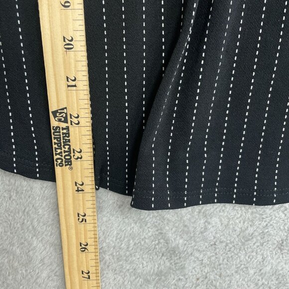 NEW Adrianna Papell Women's S Black & White Striped Long Sleeve Blouse Polyester - Picture 4 of 10